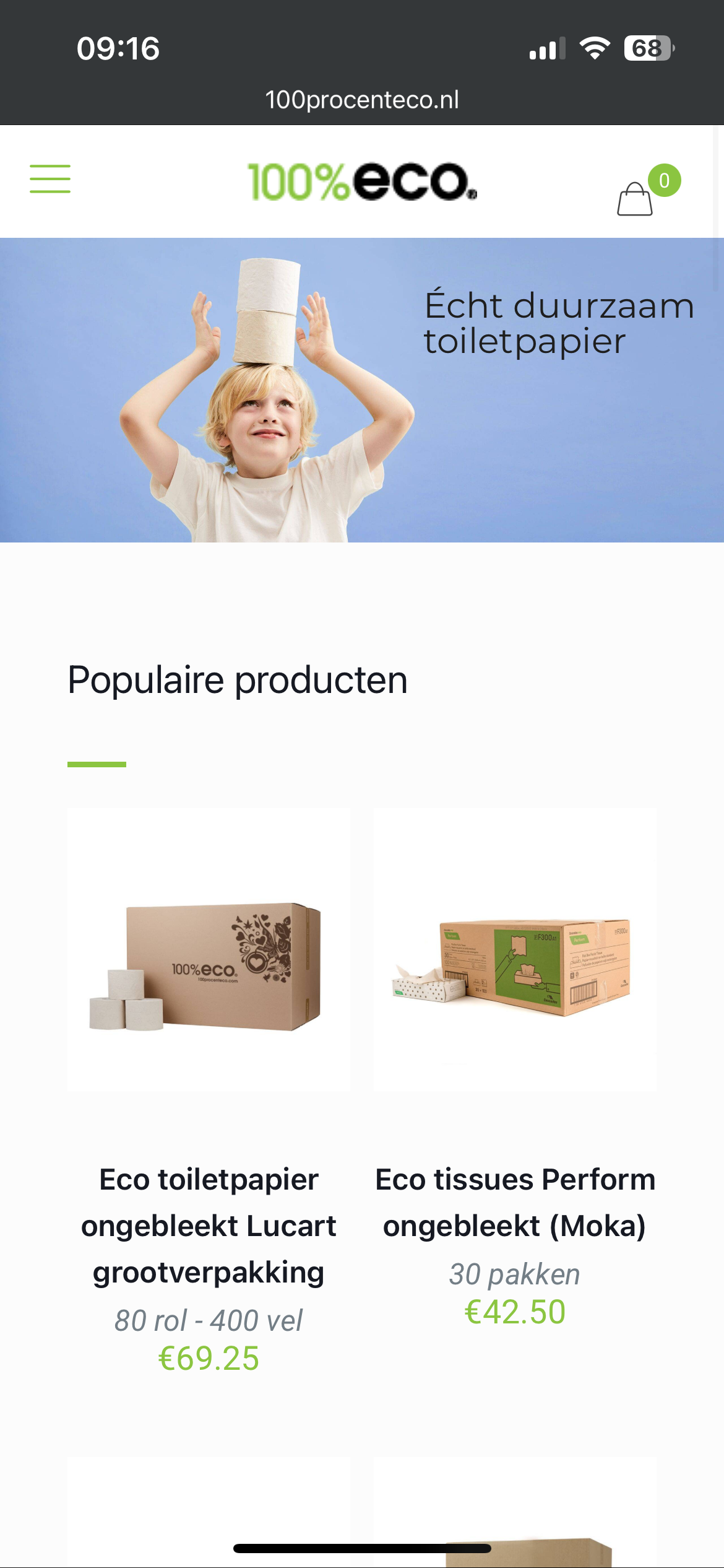 100% eco populaire producten